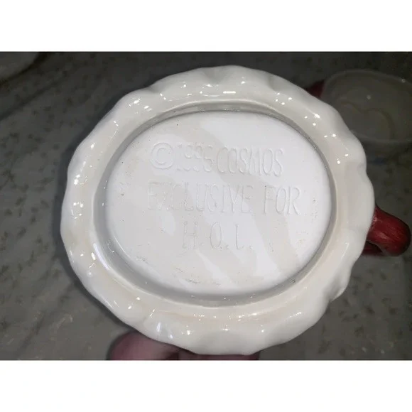 Vtg Teapot Patchwork Angel 1996 Cosmos For H.O.L. 3 Piece Tea For One Tea Pot - Picture 10 of 16